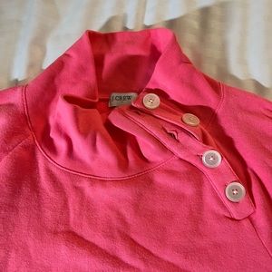 Florescent pink J. crew sweatshirt